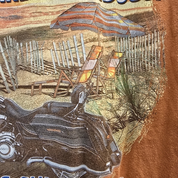 {XL} Harley-Davidson Motorcycles Corpus Christi Texas Graphic Tee Orange - Picture 10 of 15